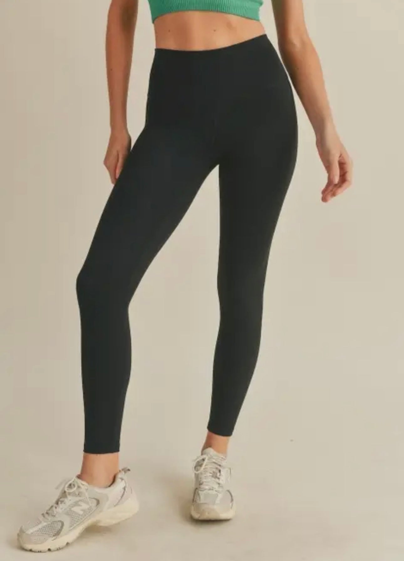 Black high rise leggings