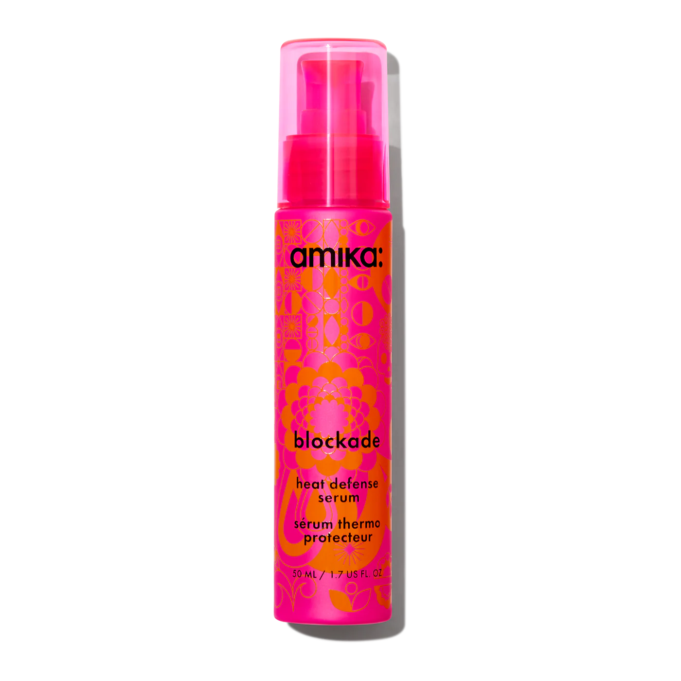 Amika blockade heat defense hair serum, heat protectant serum