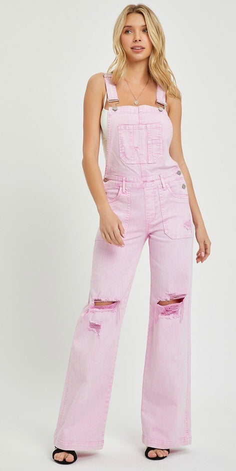 Risen pink overalls